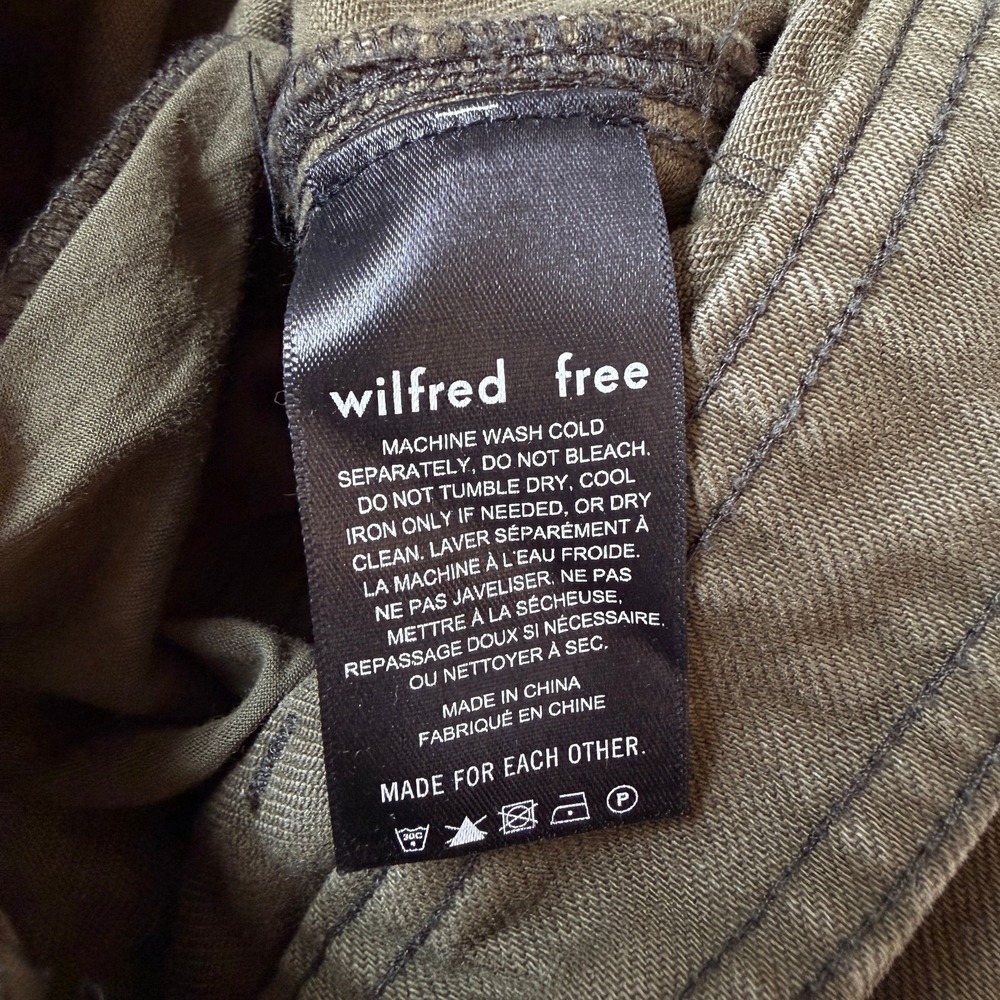 Wilfred Free Aritzia Barrel Jeans Size 6 Green Denim High Rise - Picture 6 of 6